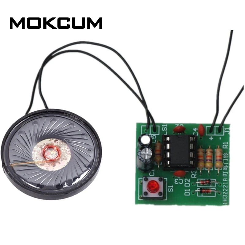 

DIY Kit Electronic Doorbell Package NE555 Electronic Production Transformer Sound Circuit Processing Board