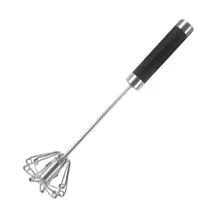 Stainless Steel Semi-Automatic Egg Beater Mixer Stirrer Egg Whisk For Egg Stiring Kitchen Hand Mixer Blender Cooking Tools mini ceramic handle egg beater stirrer hand mixer whisk kitchen accessories