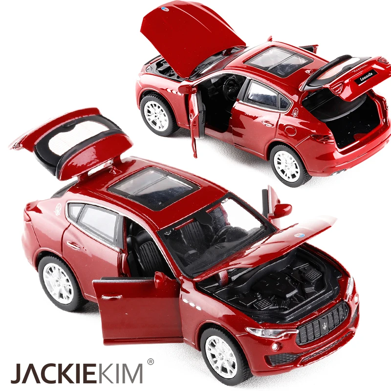 

High Simulation New Maserati levante 1:32 Car Model SUV Pull Back Sound light Toy alloy diecast luxury Off-Road boy Gift Toys