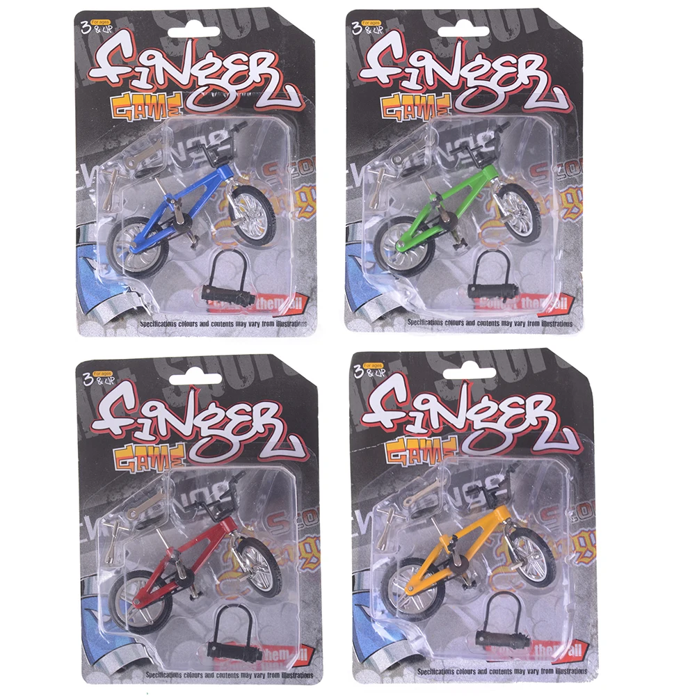 Мини Пальчиковый BMX велосипед Флик Trix Finger Bikes Toys модель велосипеда Tech Deck гаджеты