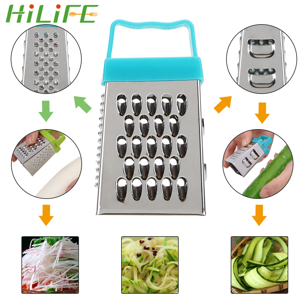 Мини терка HILIFE 4 Сторона 7*3 5 см устройство для фруктов и овощей