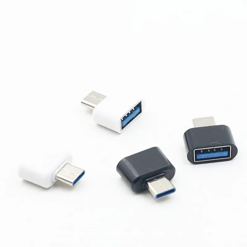 200 шт./лот type-C OTG USB 3,1 к USB2.0 type-A адаптер Разъем для телефона высокоскоростные сертифицированные аксессуары для мобильных телефонов