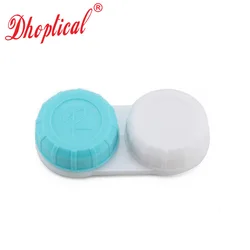Colorful 100 - Pack Contact Lens Cases (Blue and Red) - By Dhoptical (SKY BLUE)