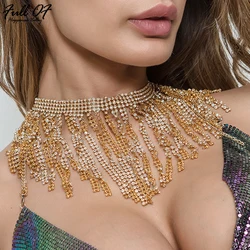 Novel Sexy fashion Women metal crystal diamond tassel Nightclub Lady Headwear Apparel Accessories Collar Stays wholesale 2018 Novel Sexy fashion Women metal crystal diamond tassel Nightclub Lady Headwear Apparel Accessories Collar Stays wholesale 2018