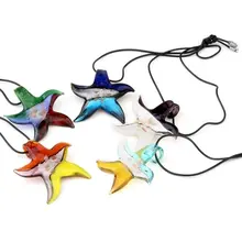 IMC Горячее предложение 5 X Стеклянные Подвески лэмпворк 55 мм Ожерелье шнур горячие женщины