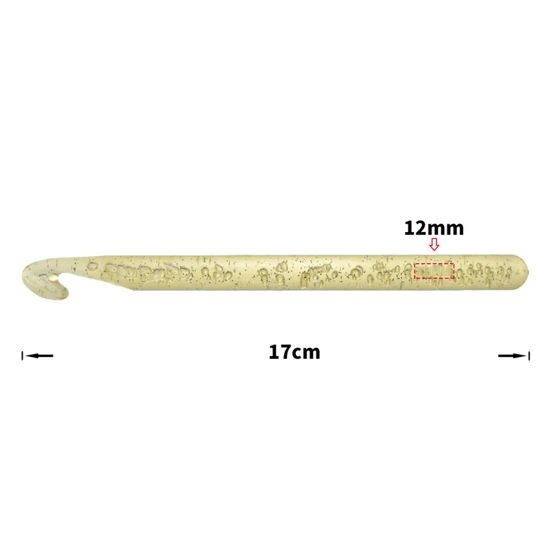 KOKNIT, пластиковые ручки большого размера, ABS, прозрачные крючки для вязания крючком, спицы для вязания ткачество, инструменты для рукоделия 12 мм-25 мм