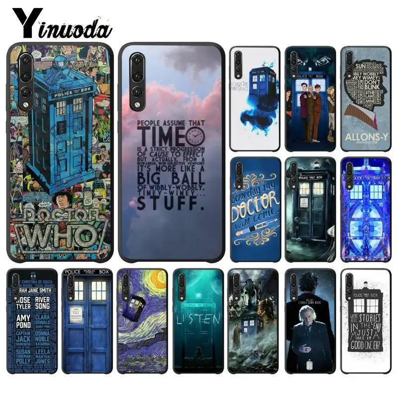 Yinuoda Doctor who tardis иллюстрации синий чехол для телефона Huawei P9 P10 Plus Mate9 10 Mate10 Lite P20 Pro