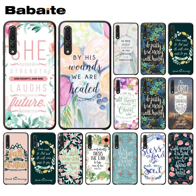 

Babaite Bible verse Philippians Jesus Christian Phone Case for Huawei P20 Mate20 Lite Honor Play 8A 8C 7C 5A Y6 Y5 II Psmart