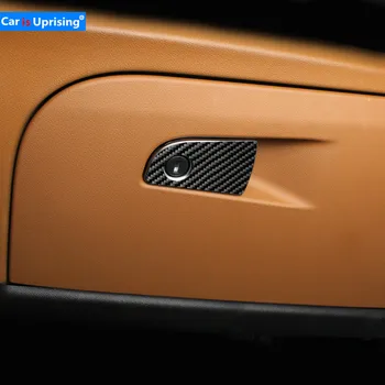 

for Alpha Romeo Giulia carbon fiber assistant driving Storage Box Sticker interior modification central console decorative strip