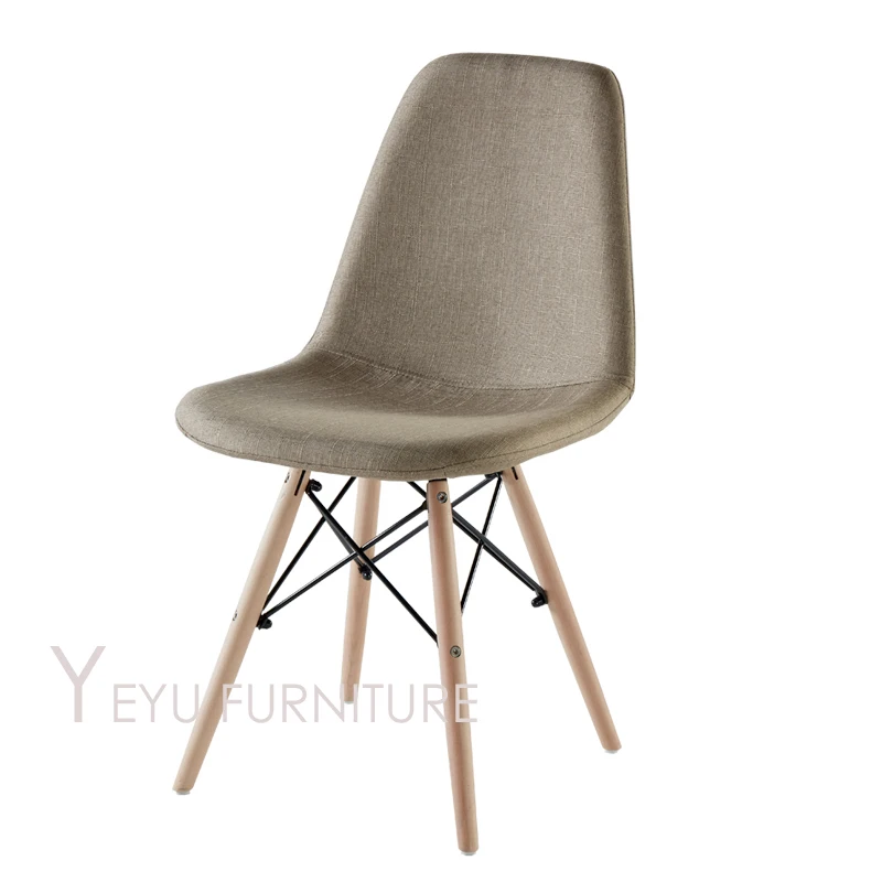Современное дизайнерское цельное деревянное кресло с чехлом обеденный стул из дерева PU или ткань мягкий чехол современная мебель мягкая накладка стул