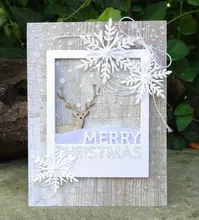 

Merry Christmas Metal Cutting Dies for Diy Scrapbooking Embossing Paper Cards New 2018