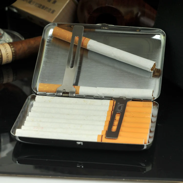 Ультратонкая металлическая коробка для сигарет|box|box automobilecigaret lighter |