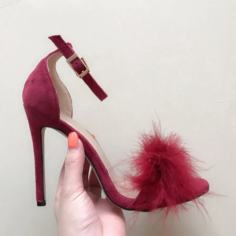LTARTA/ г., обувь на высоком каблуке с открытым носком, с надписью 43, женская обувь для перекрестной покупки, ZL-590-20 - Цвет: wine