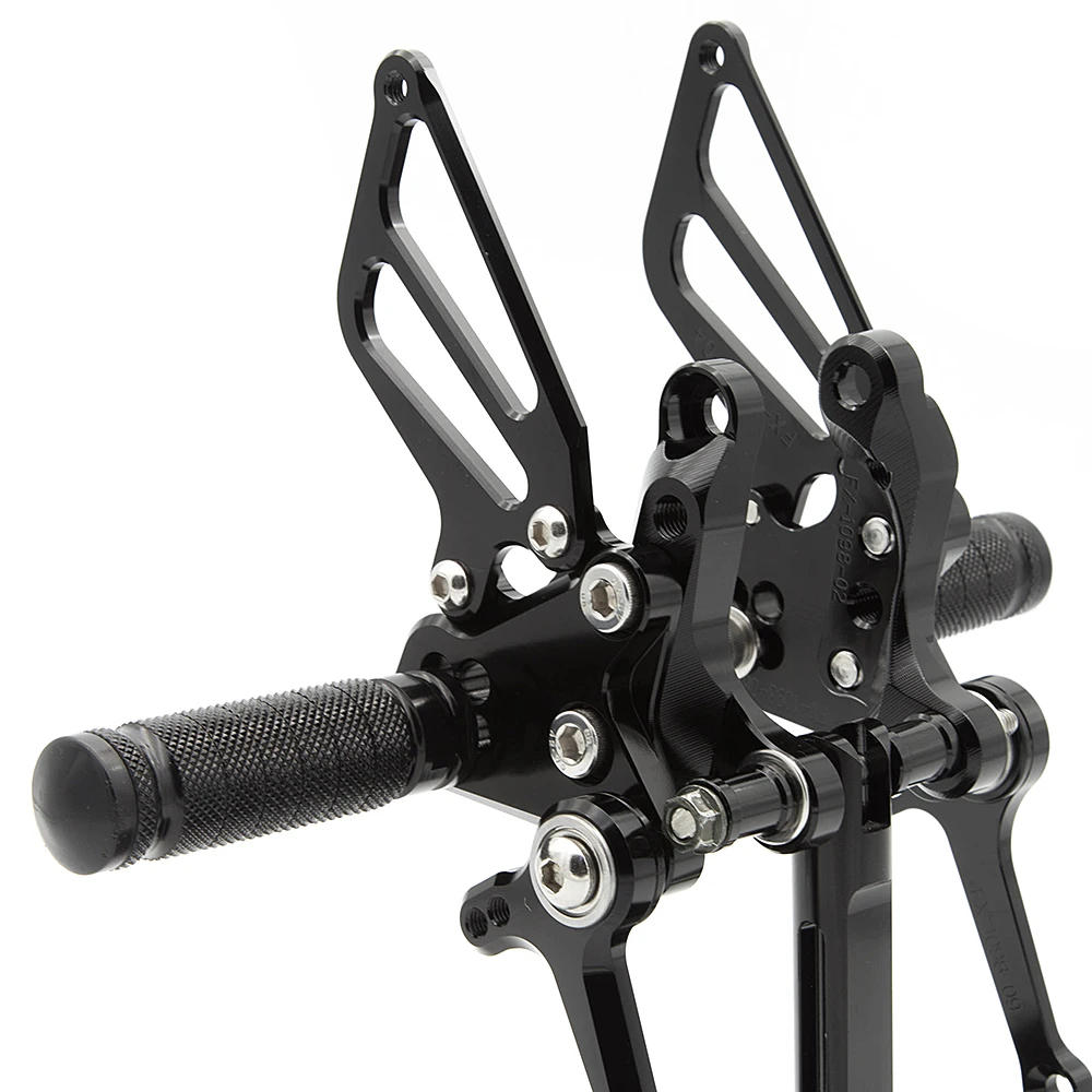 Для Ducati 1098/S 07-08 1198 09-11 848 08-10 CNC регулируемая подножка для ног Педаль Peg Rearset задний Набор