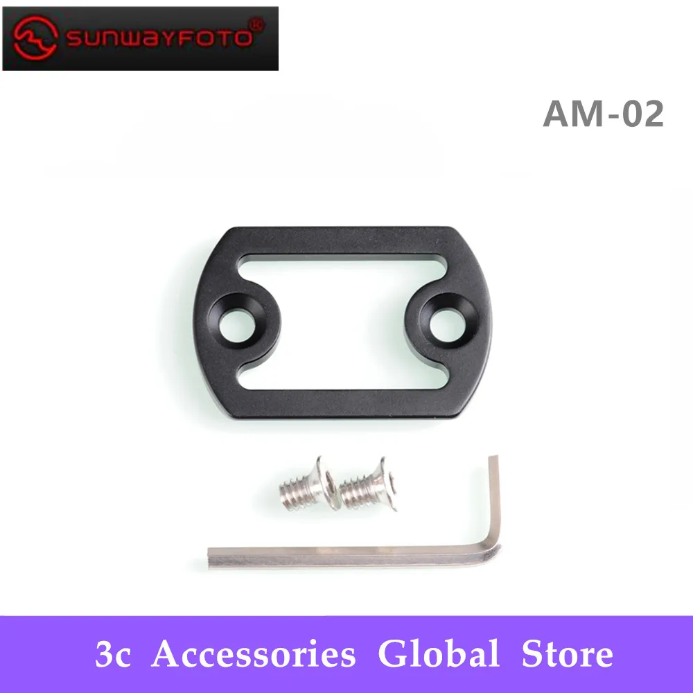 

SUNWAYFOTO AM-02 Tripod Head Mount Plate with Arca Swiss for Quick Release Clamp DDH-05N DDH-07N Quick Release Plate