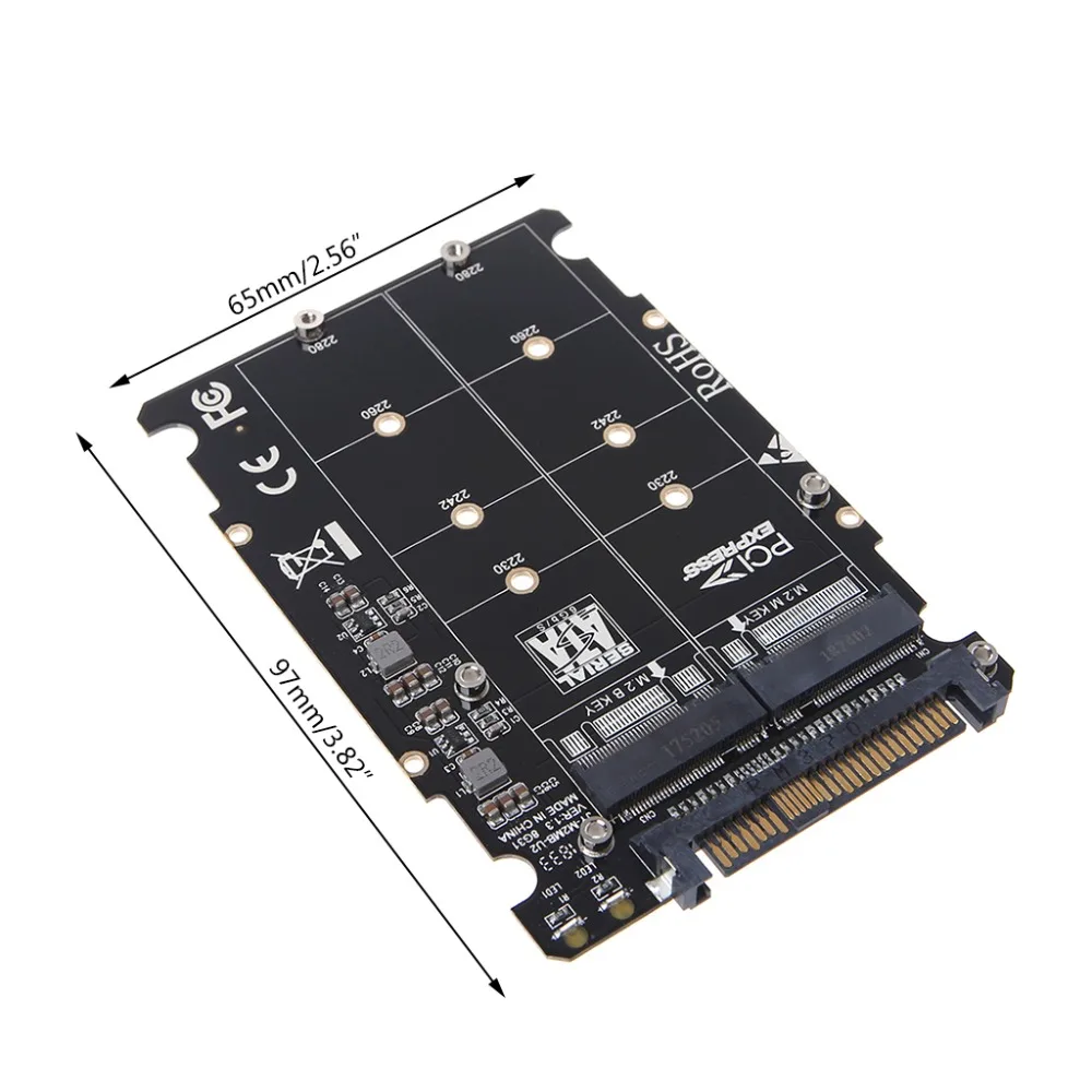 2 в 1 м. NVMe SATA подключения по шине CAN NGFF SSD на PCI e U.2 SFF 8639 адаптер PCIe M2 конвертер