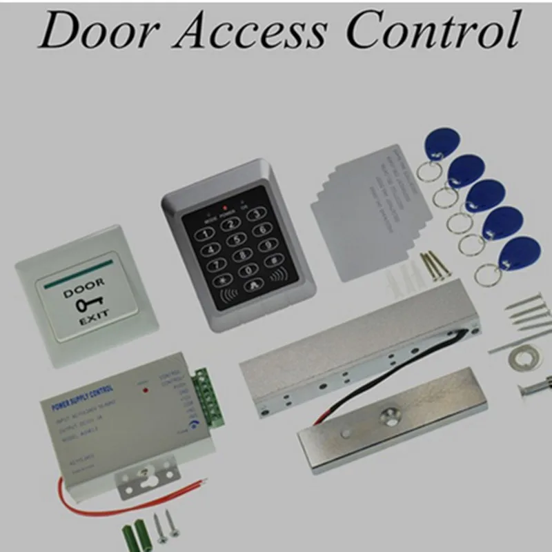 

Set Electric Door Lock RFID Door Access Control System Set Kit +Magnetic Lock +Power