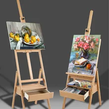 Мольберт с выдвижным ящиком кабулете краски художественная картина маслом стенд Chevalet En Bois деревянный мольберт стенд художественные принадлежности для художника