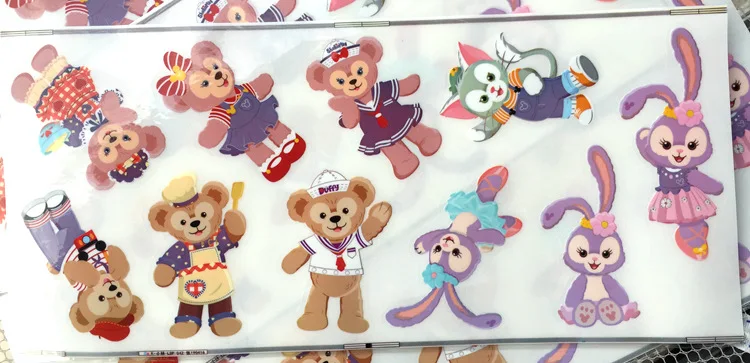 100 листов/lot instagram Даффи наклейки "медведь" наклейки ноутбук бомба pusheen стикер stikers наклеки книги смешные игрушки для детей