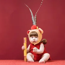Детский реквизит для фотосъемки, костюм обезьяны и короля, аксессуары для фотосъемки новорожденных, Сунь Укун, наряд для малышей, fotografia Kungfu, рождественский подарок для малышей