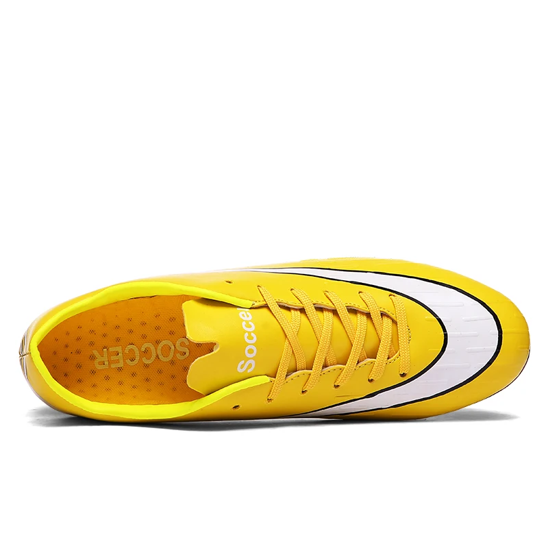 Zapatos de fútbol tacos de fútbol Zapatos Zapatillas de deporte territorio hombres adolescente botas de fútbol Atlético Fútbol Padre-chico Zapatos amarillo azul Zapatos de fútbol tacos de fútbol Zapatos Zapatillas de deporte territorio hombres adolescente botas de fútbol Atlético Fútbol Padre-chico Zapatos amarillo azul