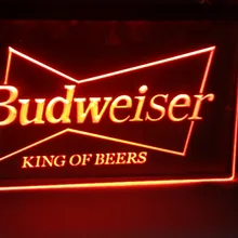 Budweiser KIGN пивной бар pub club 3d знаки светодиодный неоновая вывеска