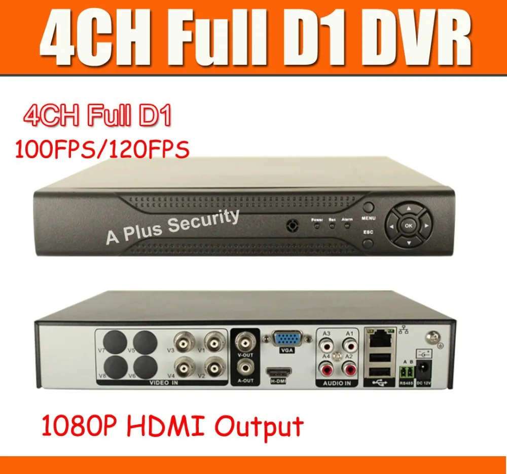 4CH CCTV DVR Recorder AHD L (960H) DVR With Full D1 recording, 4CH