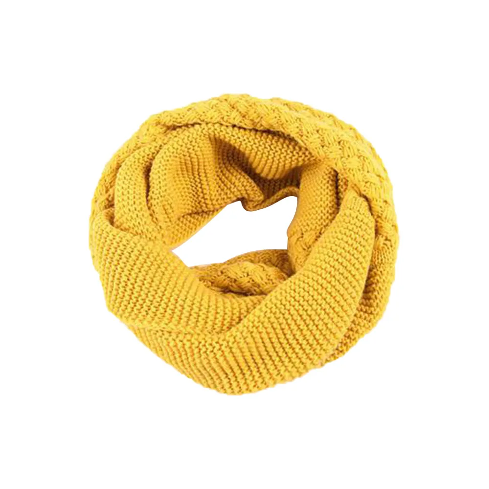 Зимнее ожерелье для женщин петля пересечение вязаные шарфы трендовые теплые накидки мягкие простые