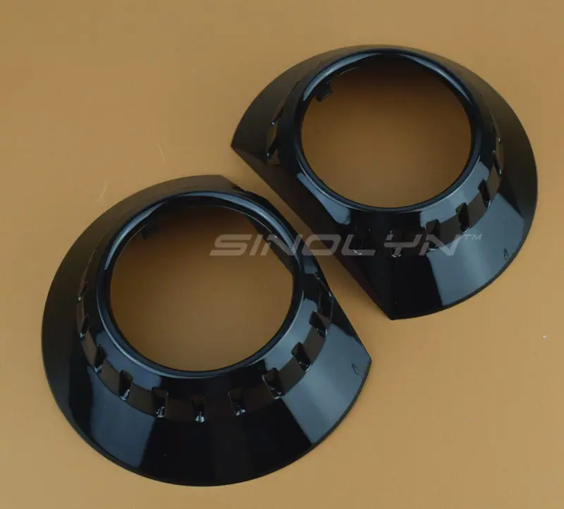Sinolon E46-R оправы кожухи маски Замена Chorme серебряный черный для 2,5 ''3,0'' Q5 WST Aftermarket Биксеноновые линзы проектора