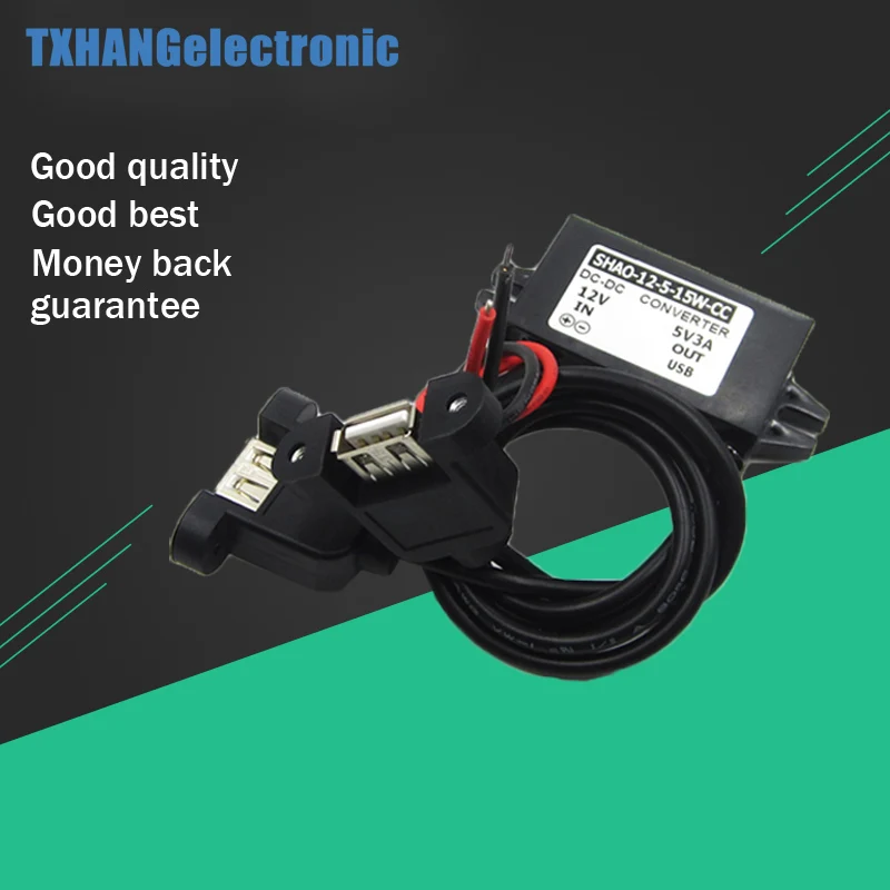 

DC-DC 12V to 5V 3A 15W USB OUTPUT buck Converter step down power Module