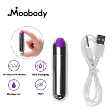 Mini AV Vibrating Egg Masturbation Vibrator Bullet Shape G-spot Stimulator Clitoris Massager Sex Toys For Women USB Rechargeable