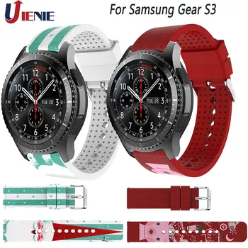

22MM Silicone Watchband for Samsung Gear S3 Frontier Classic Galaxy Watch 46mm Smart Bracelet Strap Sport Replacement Wristband