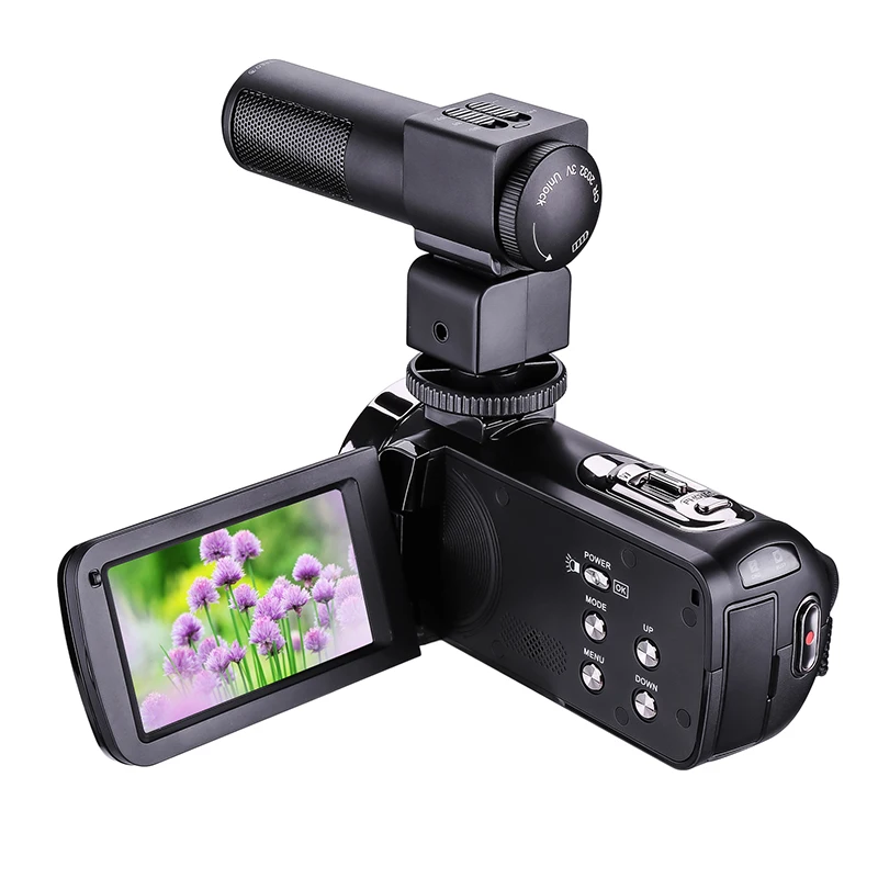 

HD Digital Camera with Mic Remote Control Digital Video Camcorder DV IR 16x Zoom 3.0" TFT Screen Professional Webcam