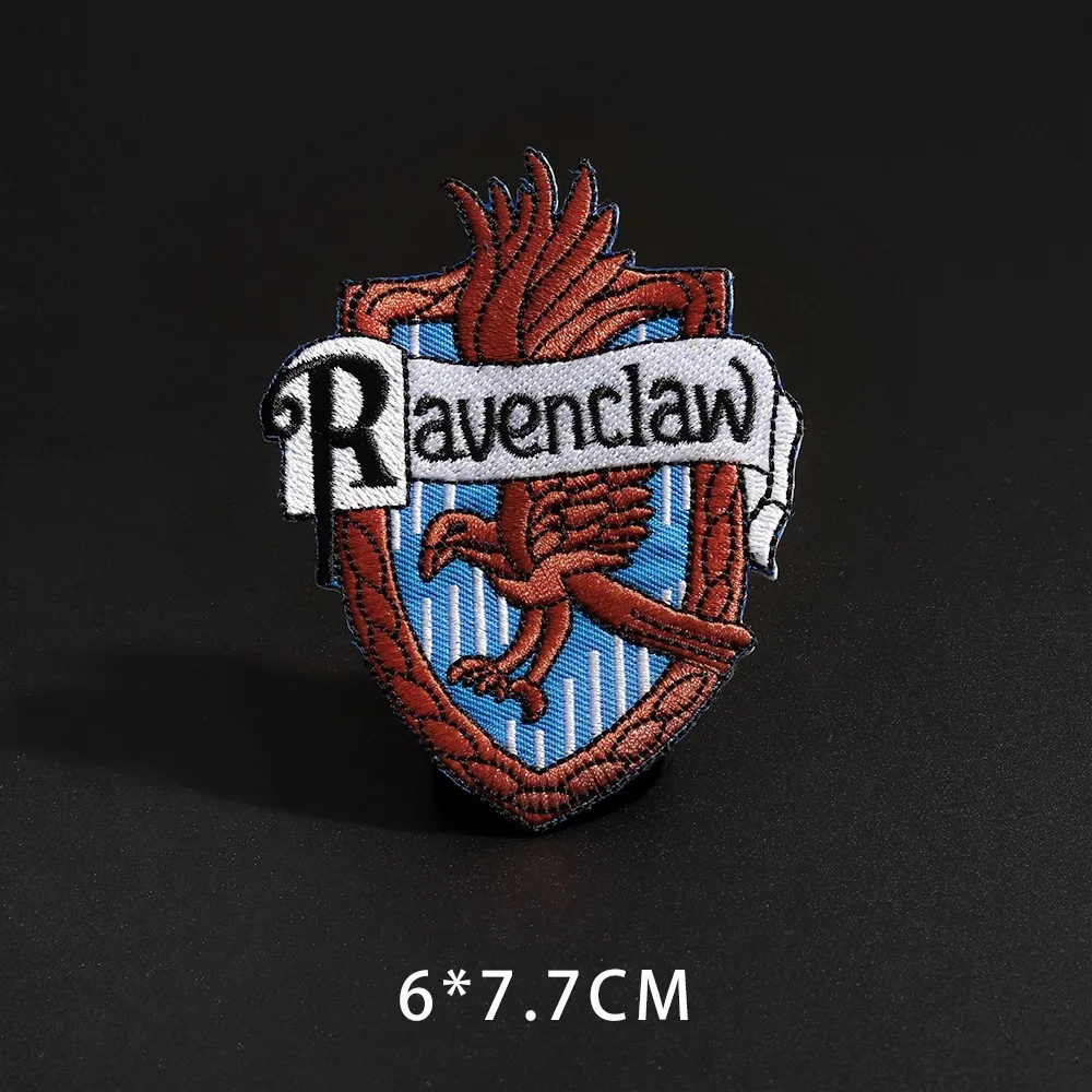 Новые магические значки-патчи для одежды, железные наклейки Ravenclaw Gryffindor Slytherin Hufflepuff Diy