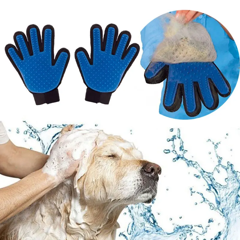 Pet brush Glove Pet Grooming Glove Dog Bath Cat cleaning Supplies Pet