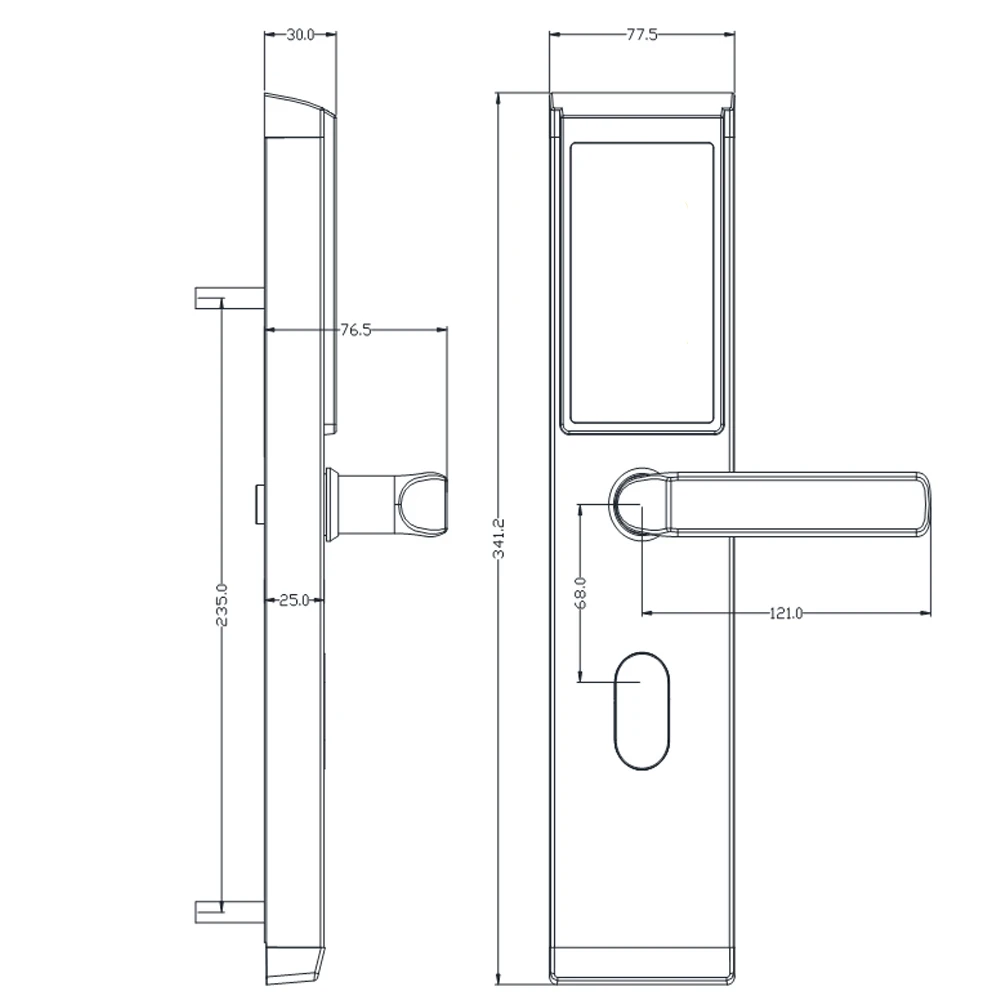 Touch-Screen-Smart-Electronic-Combination-Password-Door-Lock-Digital-Keyless-13-56mhz-Key-Card-Door-Lock