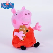 genuine 1PCS 19 30CM pink Peppa Pig Plush pig font b Toys b font high quality