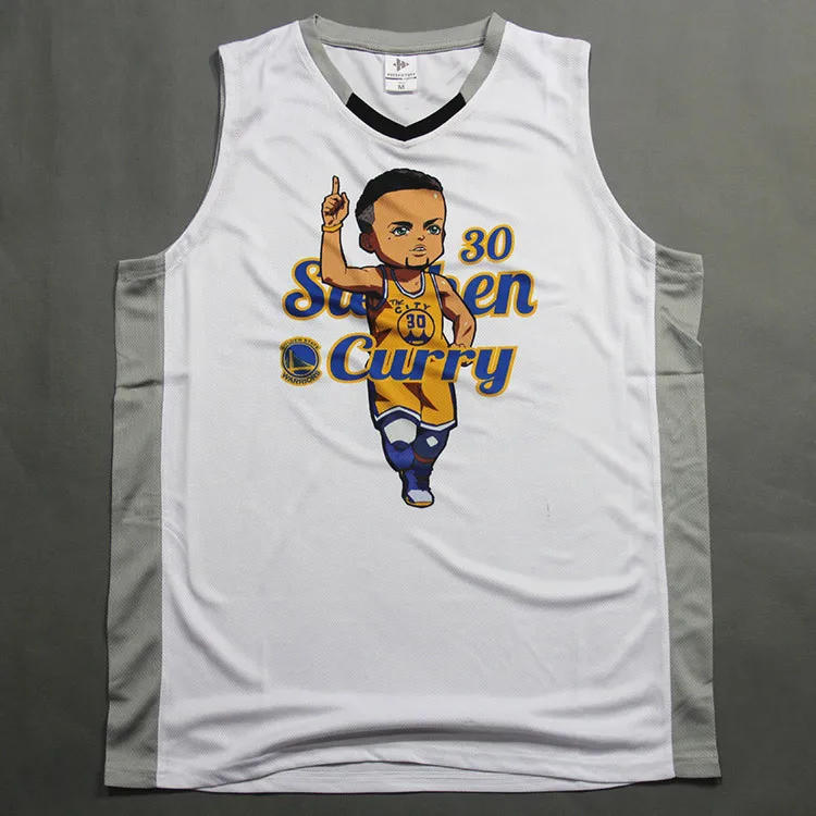 

SYNSLOVEN Men Basketball Jersey top Uniforms warriors no.30 stephen curry Sports clothing mesh Breathable plus size customize