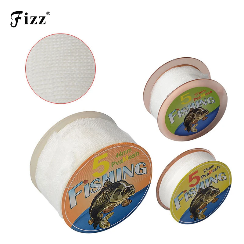

5M Carp Fishing Tackle PVA Mesh Water Dissolving Net Soluble Bait Refill Feeder Bag 25mm/37mm/44m Fast Shipping