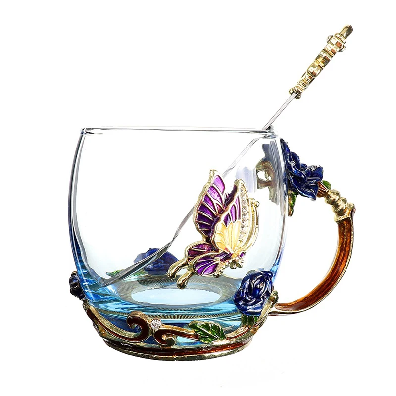 Blue-Rose-Enamel-Crystal-Cup-Flower-Tea-Glass-High-grade-Glass-Water-Cup-Flower-Mug-with (4)