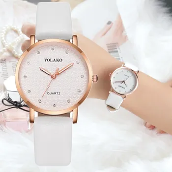 

Orologio Donna NEW 2019 Women Watches Leather Diamond Quartz Analog Hour Wrist Watch Ladies Clock Gift Relogio Feminino Zegarek