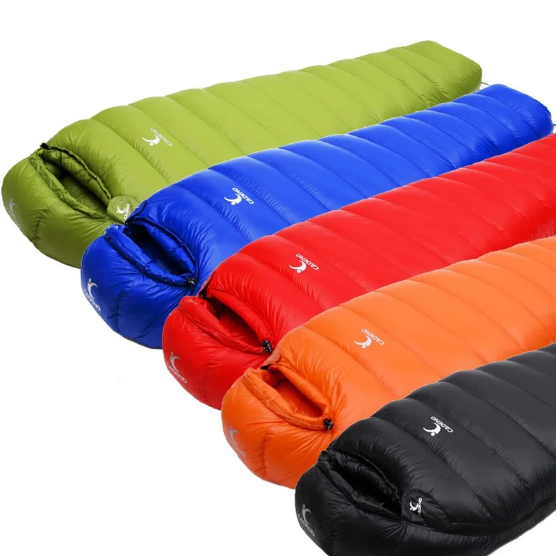 Buy  Ultralight Dock Down Sleeping Bag Camping Sleeping Bag Winter Autumn Mummy Sleeping Bag Camping Vac