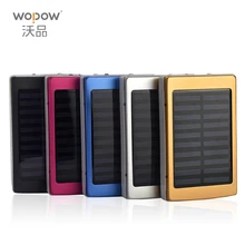 WOPOW Portable Solaire Power Bank 10000 MAH bateria externe portatil LED Externe Mobile Téléphone Batterie Chargeur De Secours Powerbank