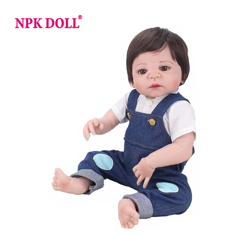 

22 Inch Handmade Doll Full Silicone Reborn Baby Dolls For Girls Toys Boneca Reborn Realista Children Birthday Gifts Brinquedos