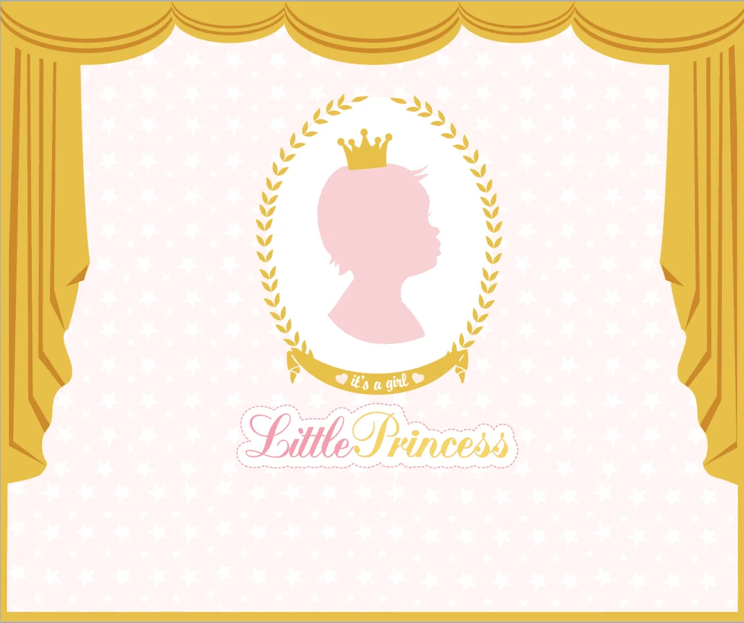 Birthday Party backdrop,Little Princess dector banner party backdrops,baby shower,birthday party photography background W-312