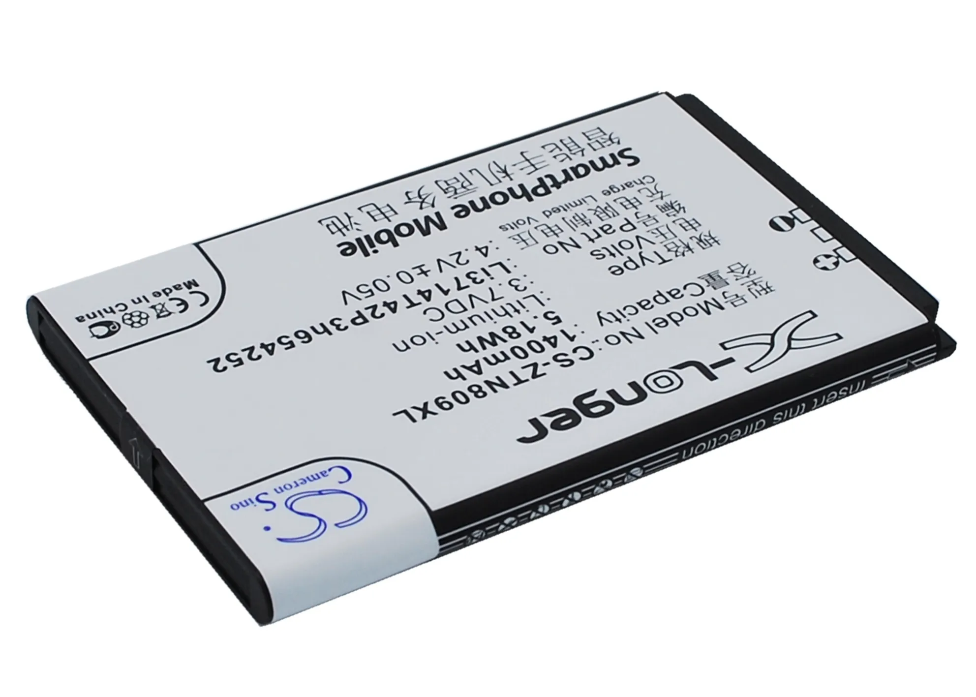 Cameron Sino 1400 мАч аккумулятор Li3714T42P3h654252 для ZTE U809 V809|cameron sino|battery for ztebattery |