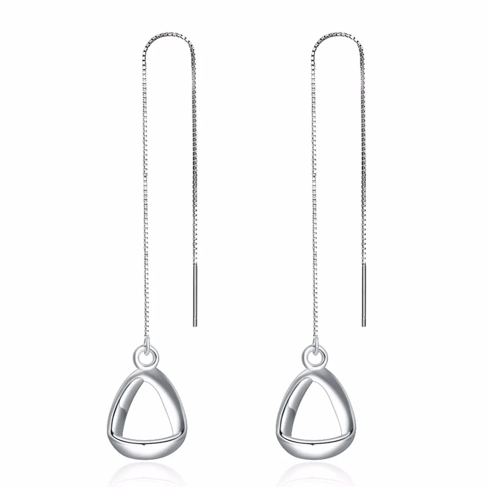 Women's Jewelry Fashion charm Earrings 100 925 Sterling Silver smooth