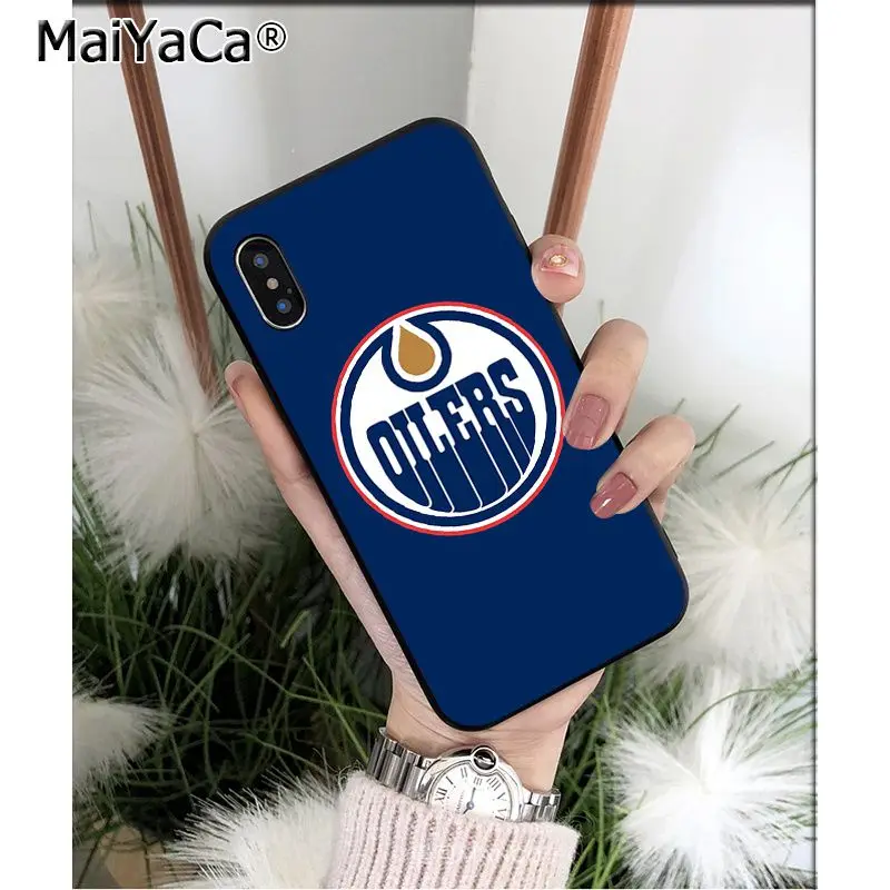 MaiYaCa Edmonton Oilers клиент высокое качество чехол для телефона для Apple iPhone 8 7 6 6S Plus X XS MAX 5 5S SE XR Чехол для мобильного телефона s