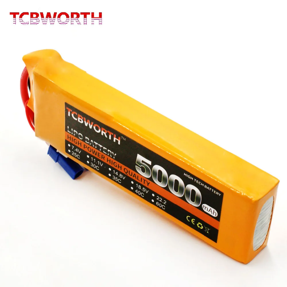 

TCBWORTH 3S 11.1V 5000mAh 35-70C RC LiPo battery For RC Airplane Quadrotor Helicopter AKKU Car Truck RC Batteries LiPo 11.1V