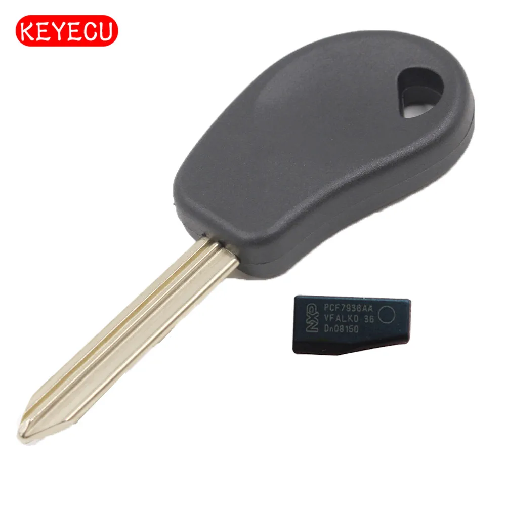Ключ транспондер Keyecu с пустым лезвием SX9T + чип ID46 для Citroen Saxo Jumpy Despatch Picasso C5 C6